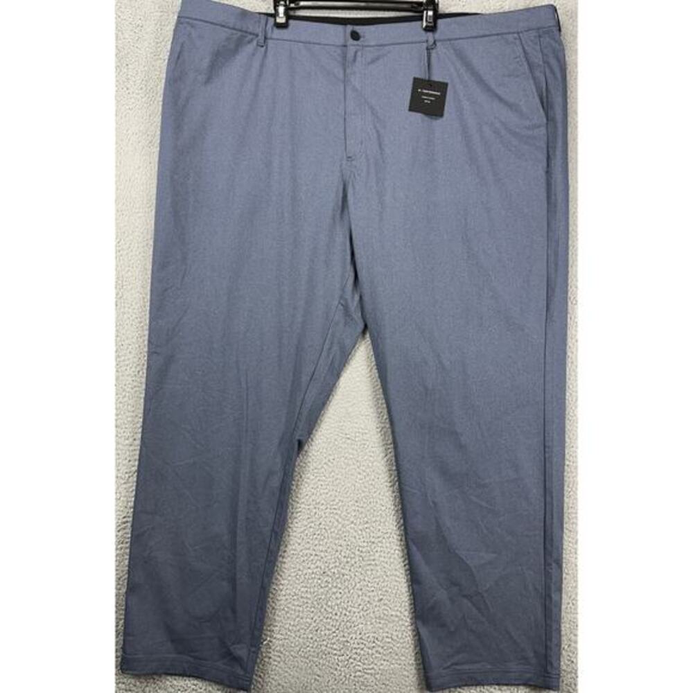 Algo Pants Mens 48 Grey Chino Tech Performance UPF‎ 40 Moisture Wicking Logo NEW